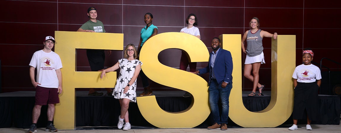 students representing the FSUPC promise